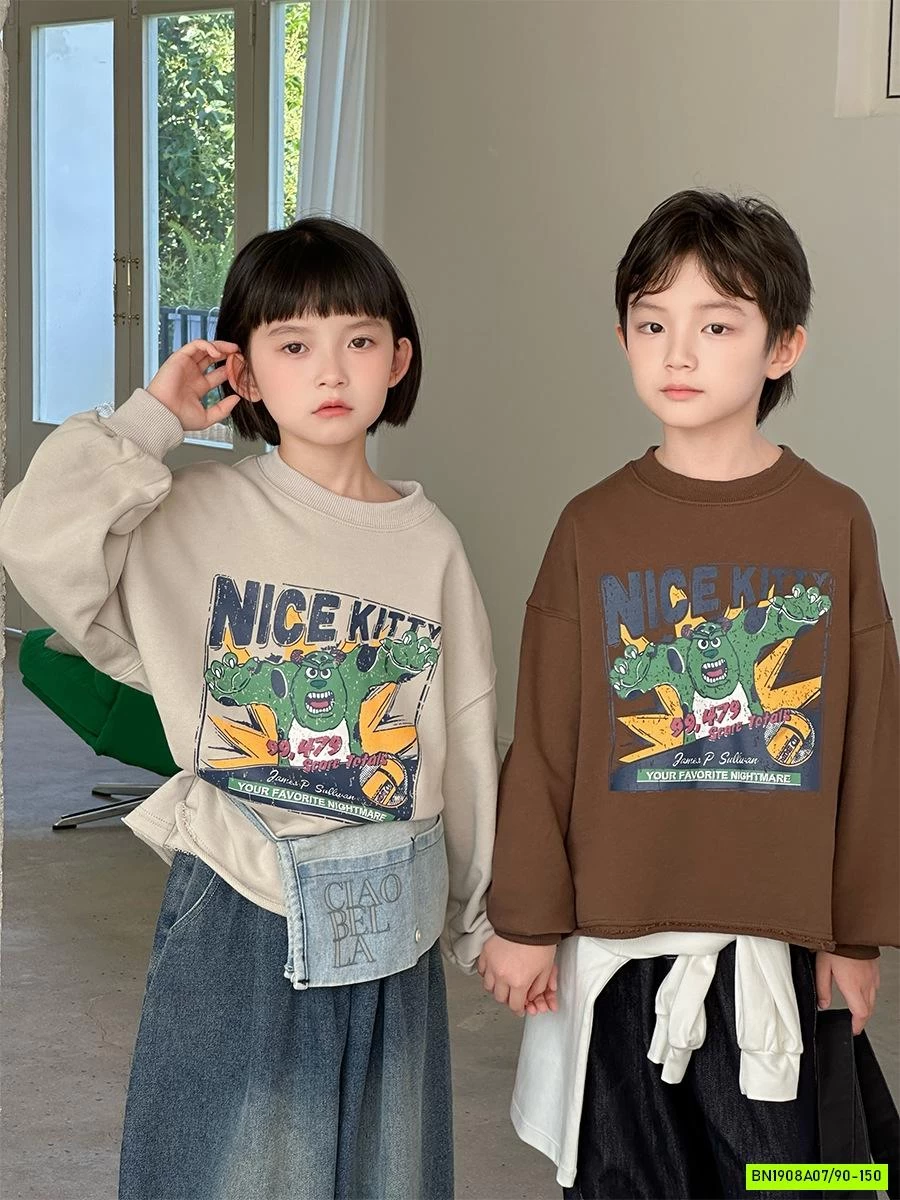 ÁO NỈ HOẠT HÌNH VINTAGE