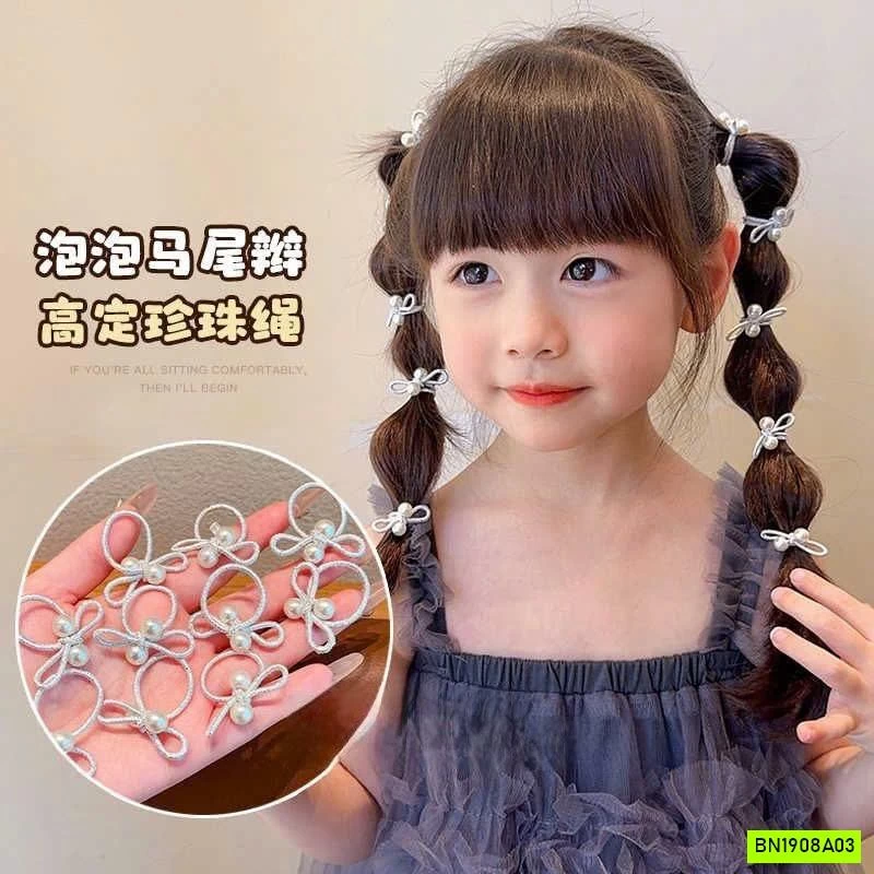 SÉT 20 CHUN BUỘC TÓC NƠ BẠC