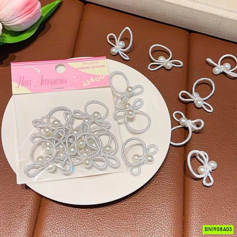 SÉT 20 CHUN BUỘC TÓC NƠ BẠC