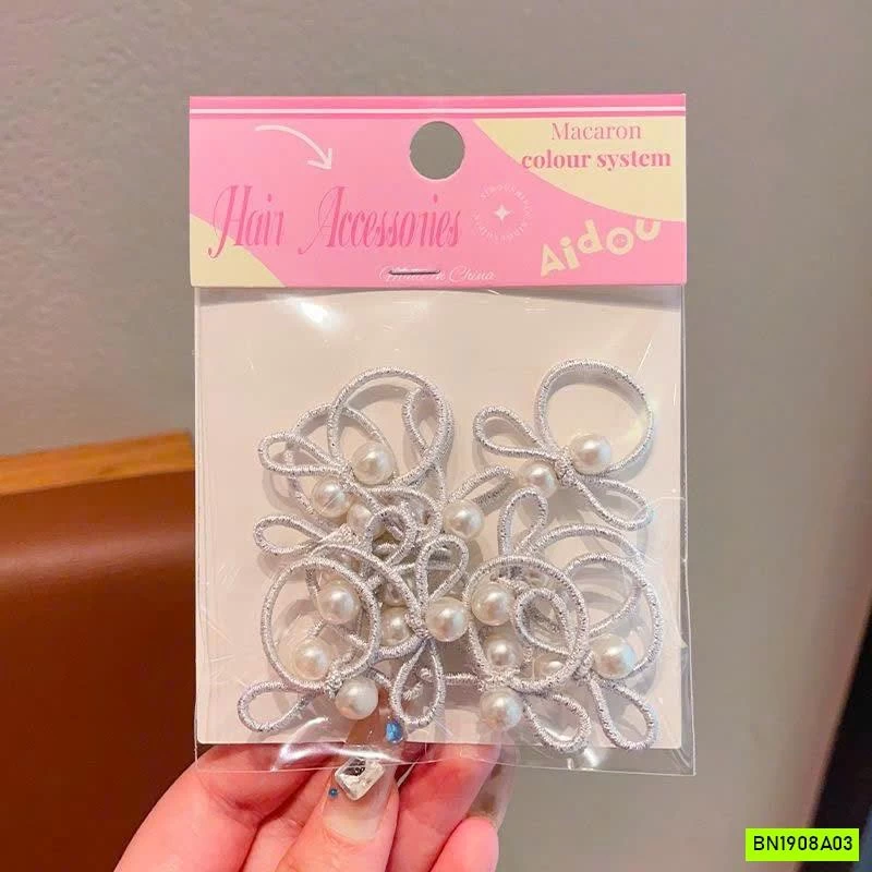 SÉT 20 CHUN BUỘC TÓC NƠ BẠC