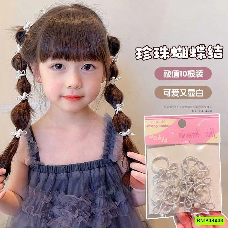 SÉT 20 CHUN BUỘC TÓC NƠ BẠC