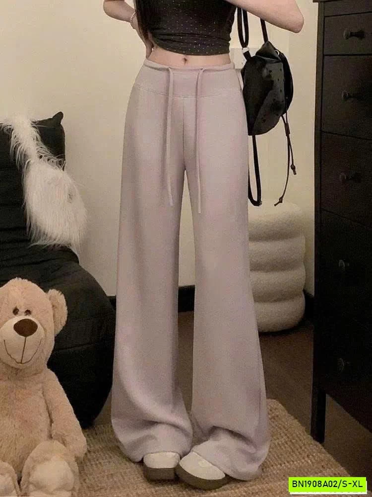 QUẦN SUÔNG COTTON DÂY RÚT EO NHÀ Mosequeen