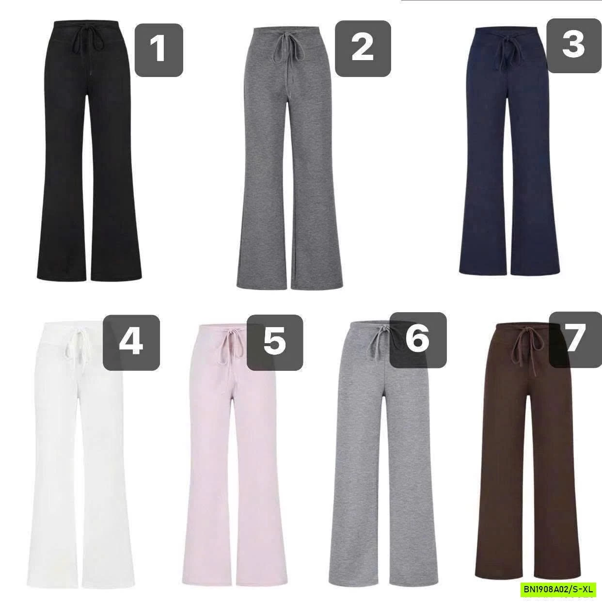 QUẦN SUÔNG COTTON DÂY RÚT EO NHÀ Mosequeen