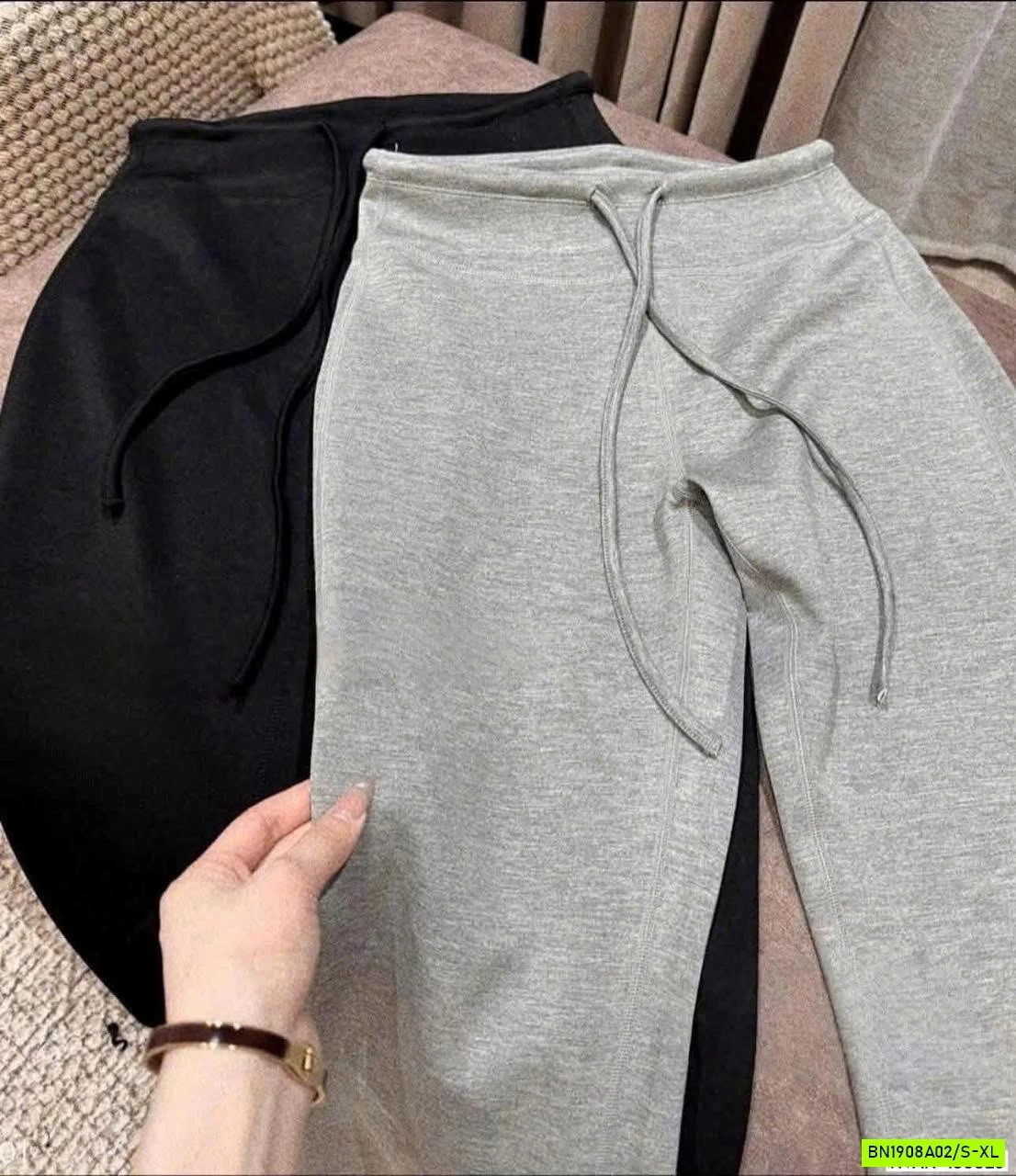 QUẦN SUÔNG COTTON DÂY RÚT EO NHÀ Mosequeen