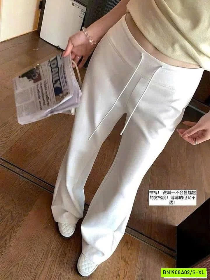 QUẦN SUÔNG COTTON DÂY RÚT EO NHÀ Mosequeen