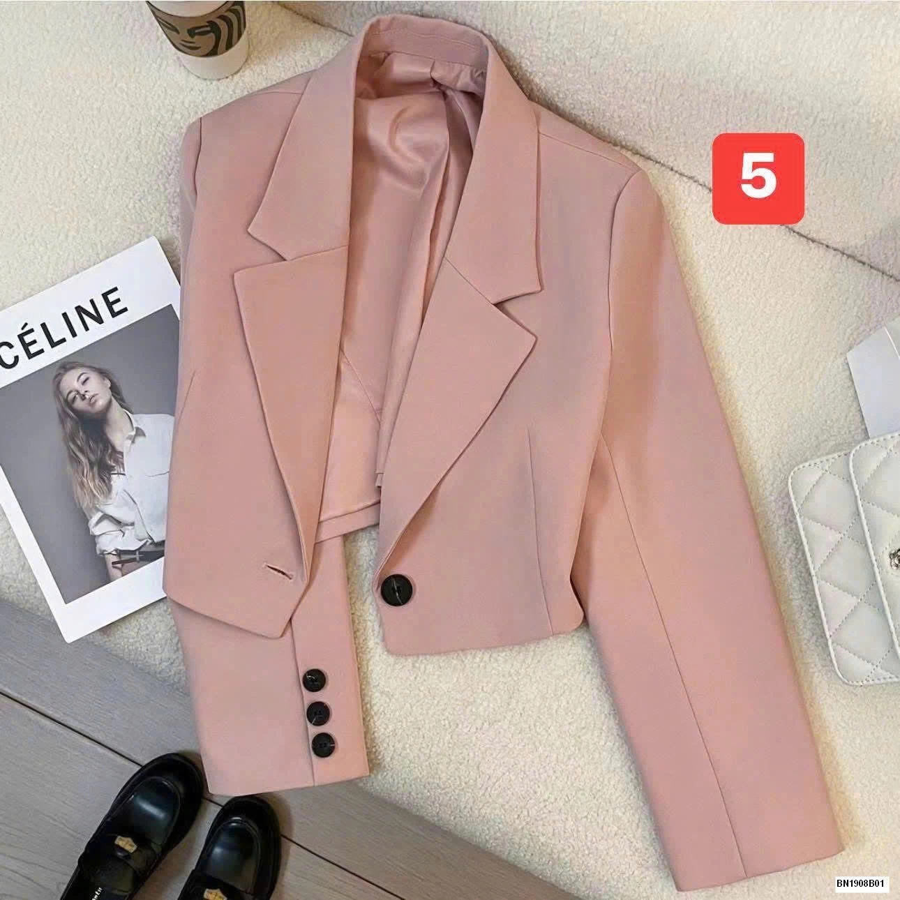 ÁO BLAZER DÁNG NGẮN NỮ