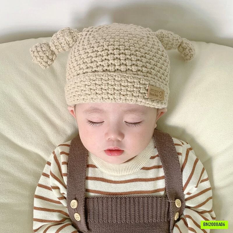 MŨ LEN GIẢ TÓC 2 NGOE KUTE