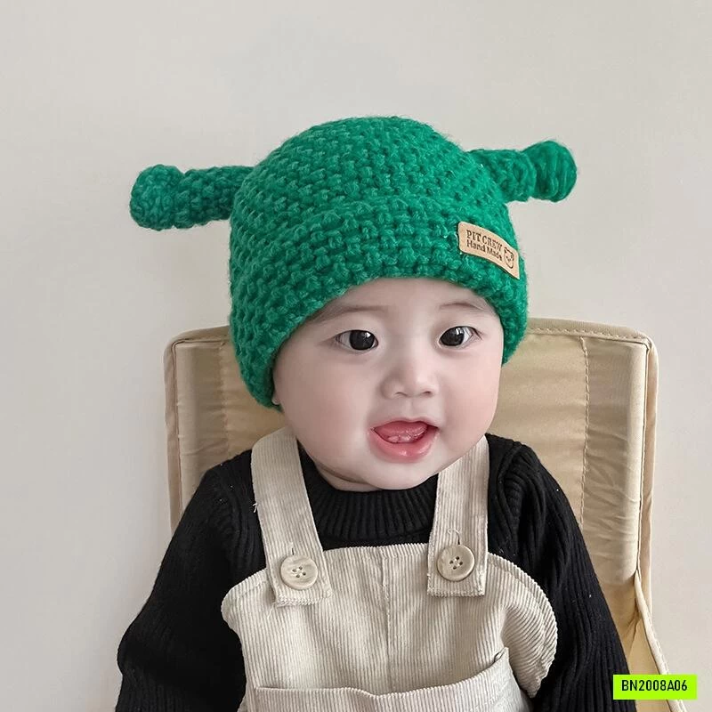 MŨ LEN GIẢ TÓC 2 NGOE KUTE