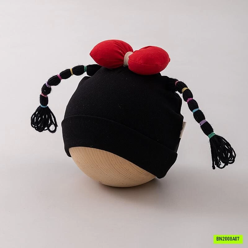 MŨ COTTON GIẢ TÓC TẾT ĐUÔI SAM