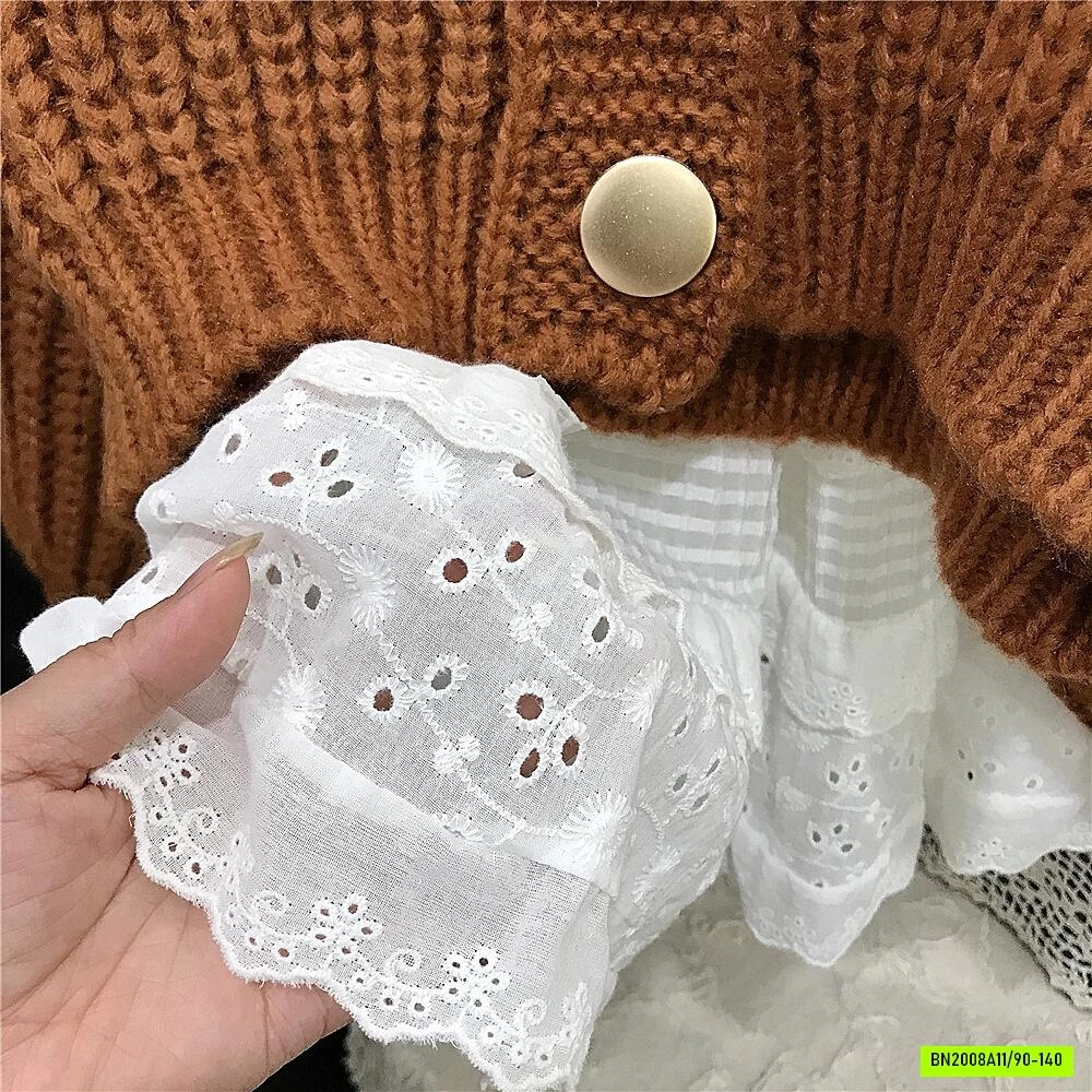 CARDIGAN LEN MIX CV DÁNG DÀI