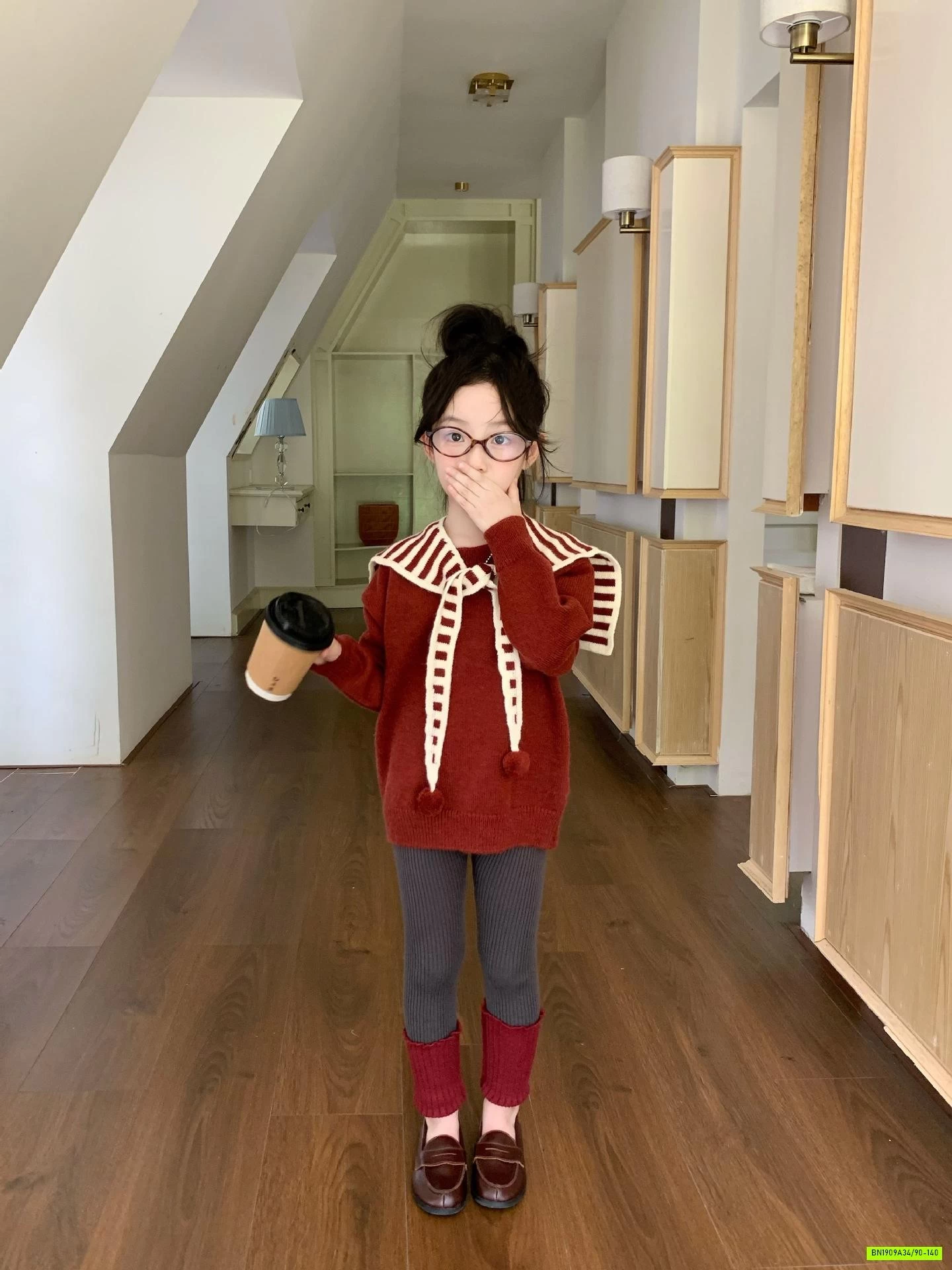 ÁO LEN ĐỎ MIX LEGGING 2 MÀU