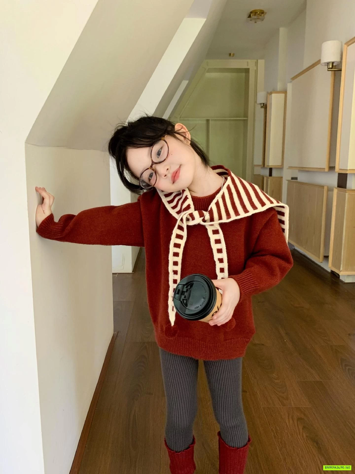 ÁO LEN ĐỎ MIX LEGGING 2 MÀU