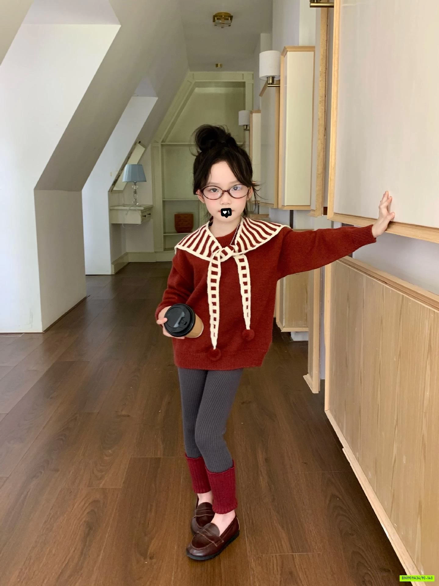 ÁO LEN ĐỎ MIX LEGGING 2 MÀU