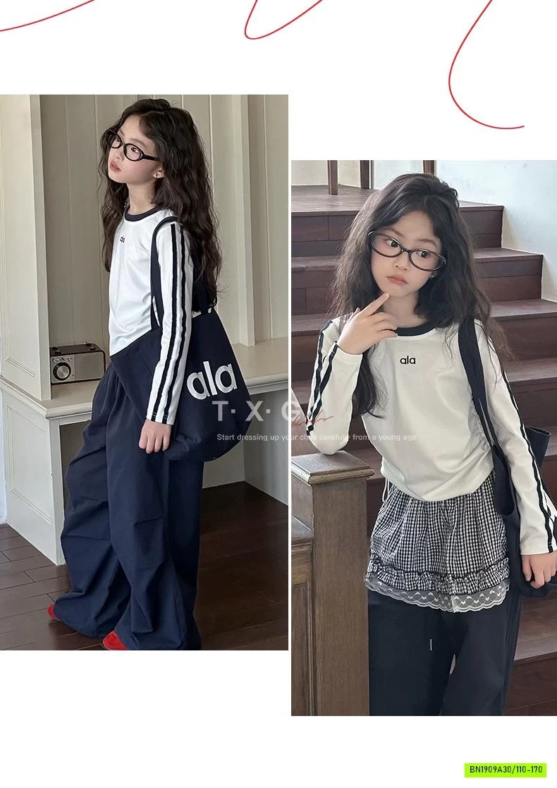 ÁO RÚT EO SỌC VAI MIX QUẦN GIÓ