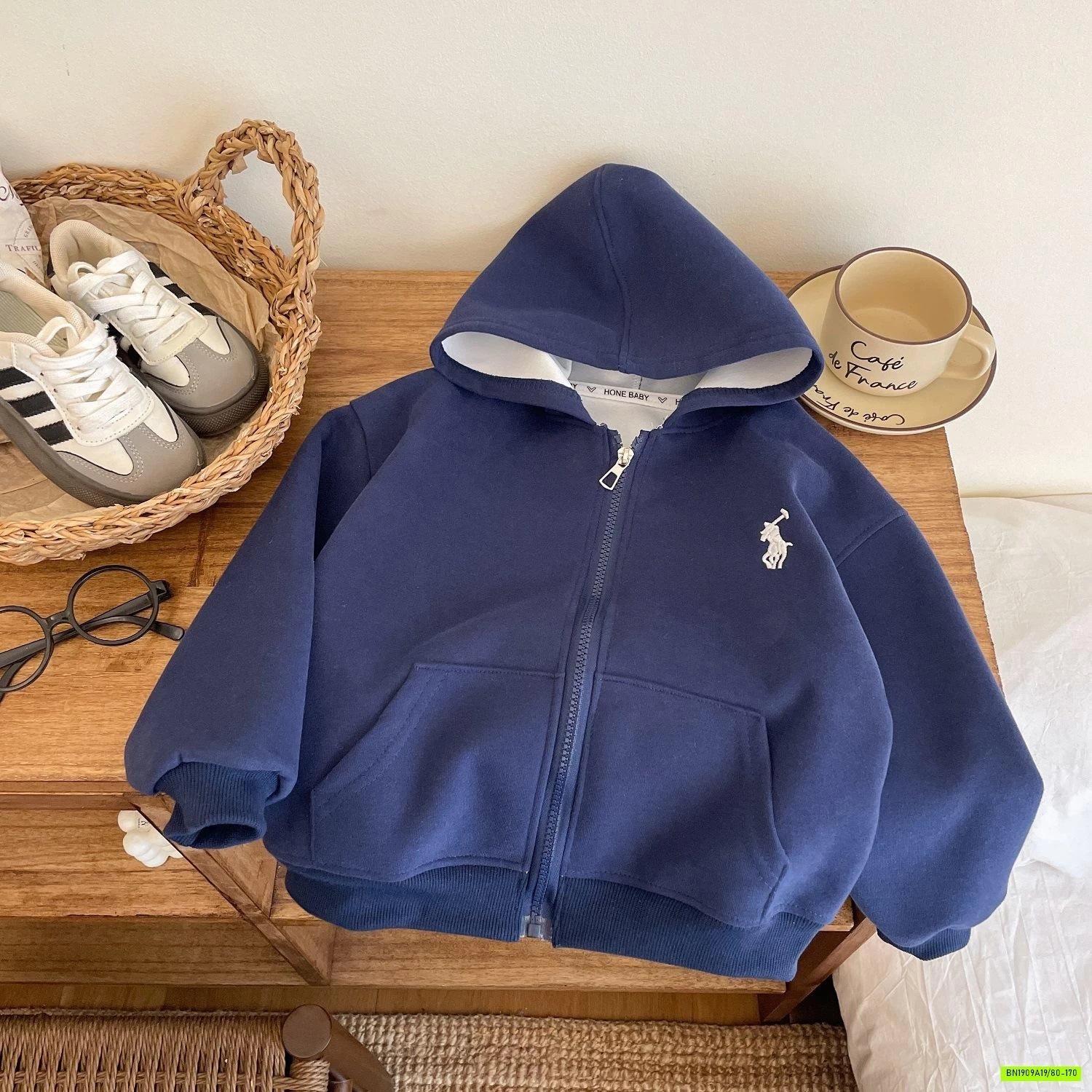 KHOÁC COTTON LIỀN MŨ