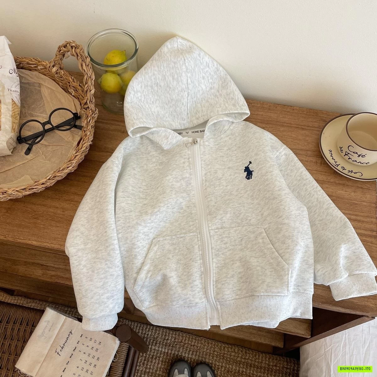 KHOÁC COTTON LIỀN MŨ