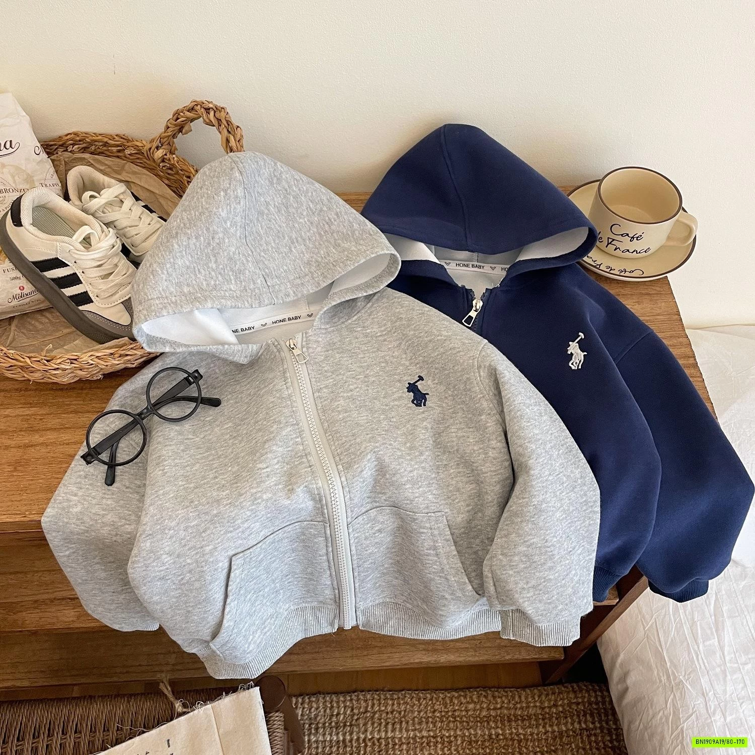 KHOÁC COTTON LIỀN MŨ