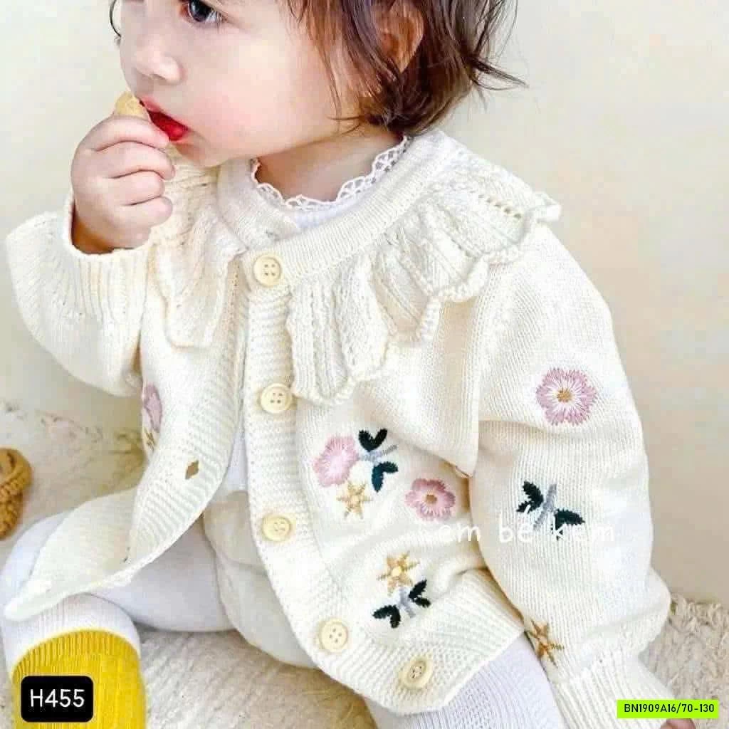 KHOÁC LEN THÊU HOA