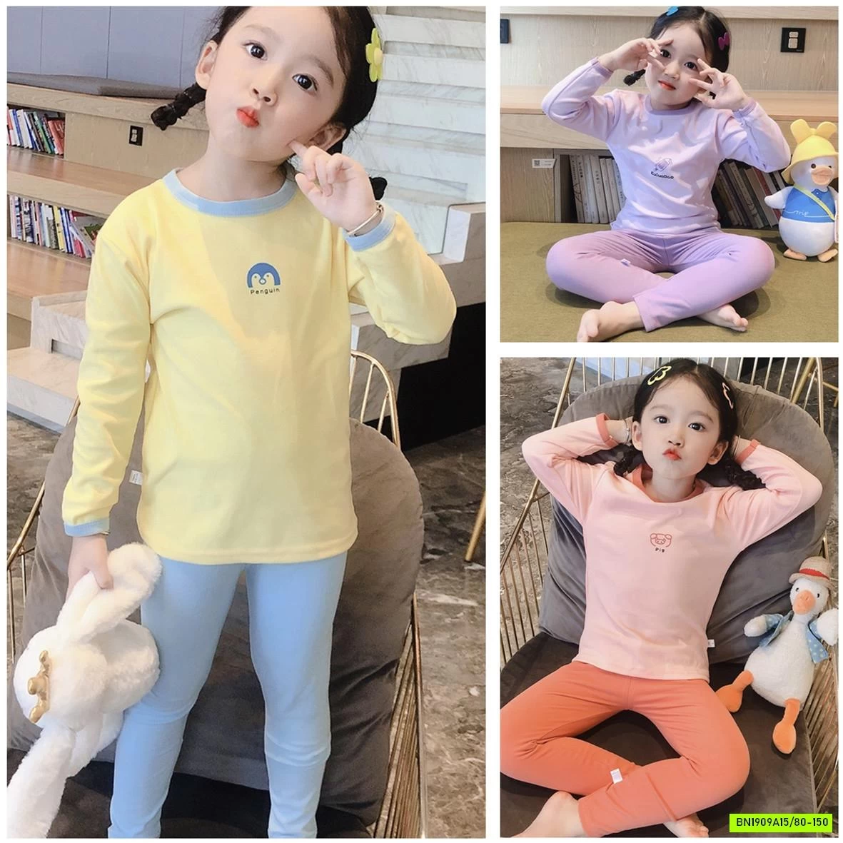 BỘ COTTON GIỮ NHIỆT PHỐI VIỀN