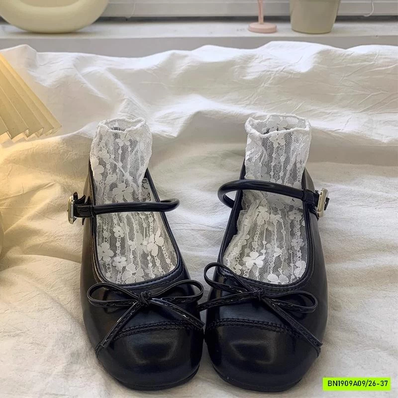 GIÀY BÚP BÊ GẮN NƠ VINTAGE