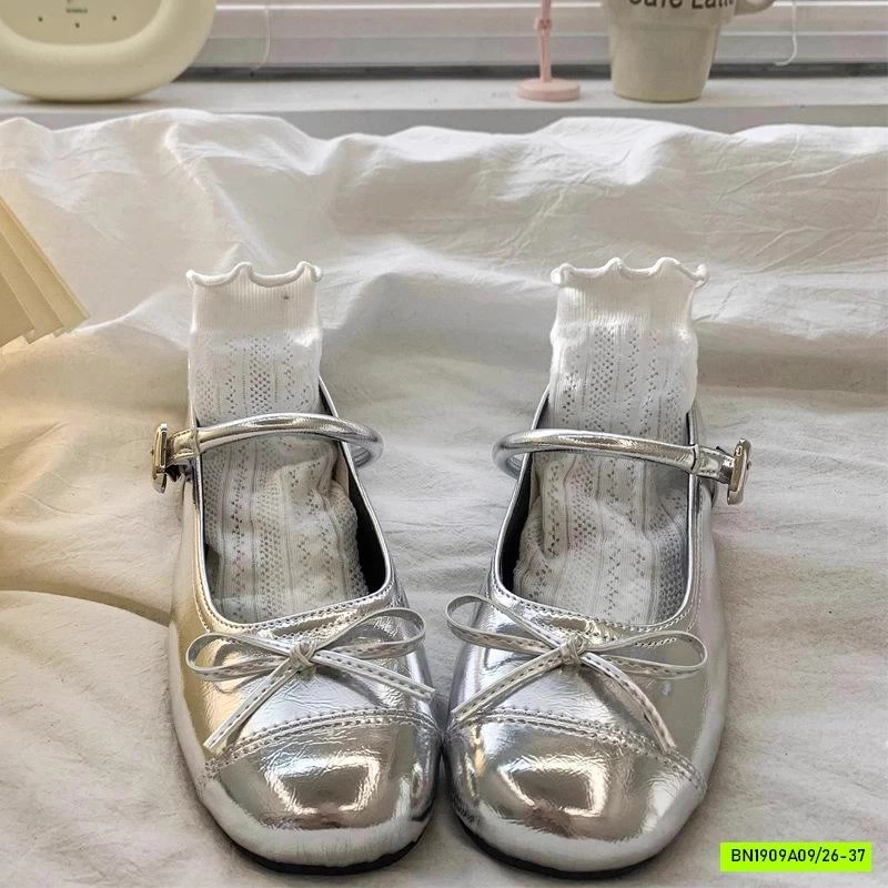 GIÀY BÚP BÊ GẮN NƠ VINTAGE