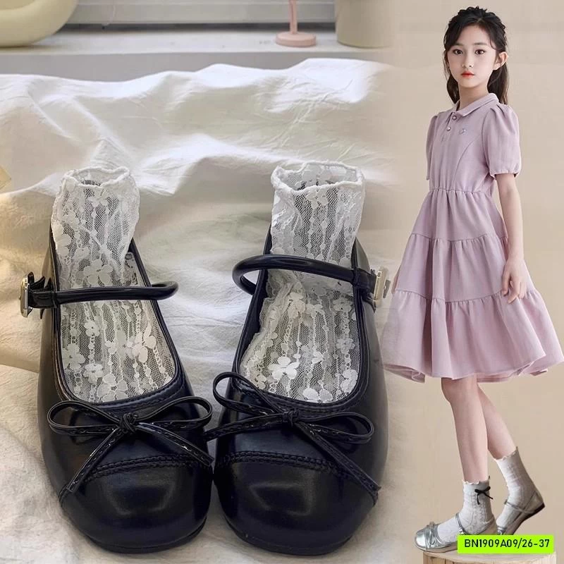 GIÀY BÚP BÊ GẮN NƠ VINTAGE