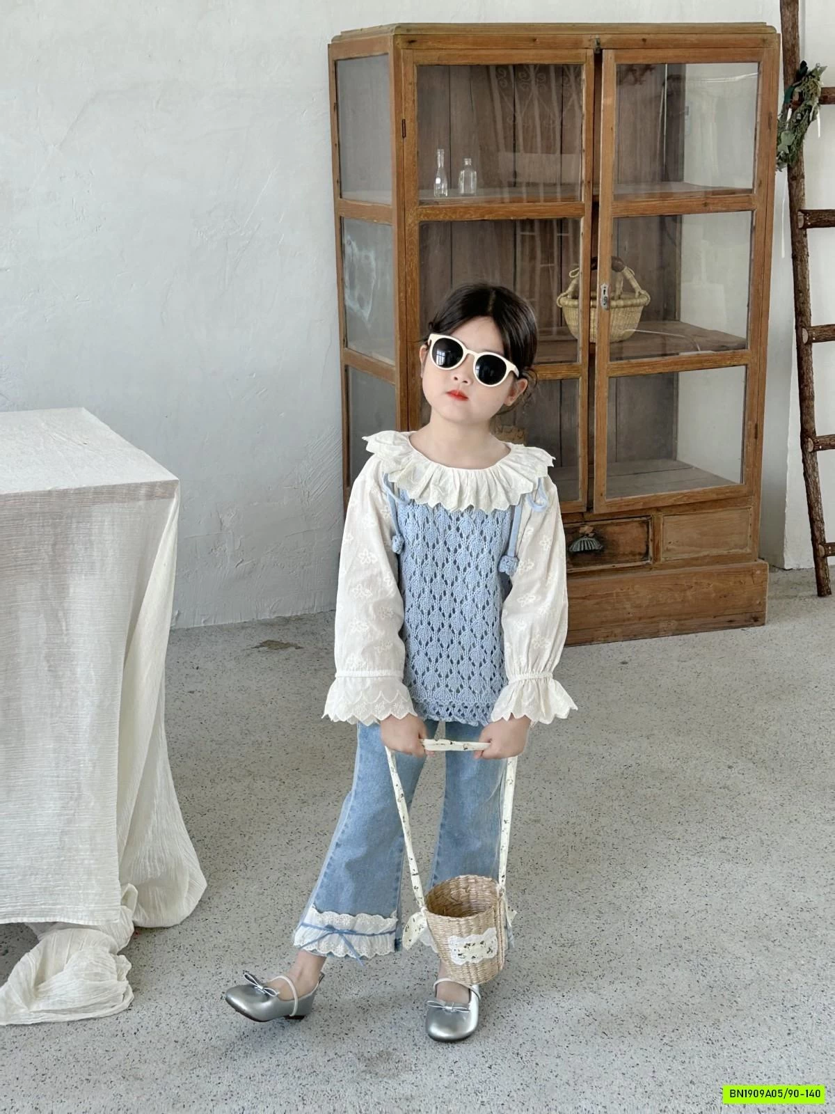 SÉT SƠ MI QUẦN JEANS LOE BÁNH BÈO