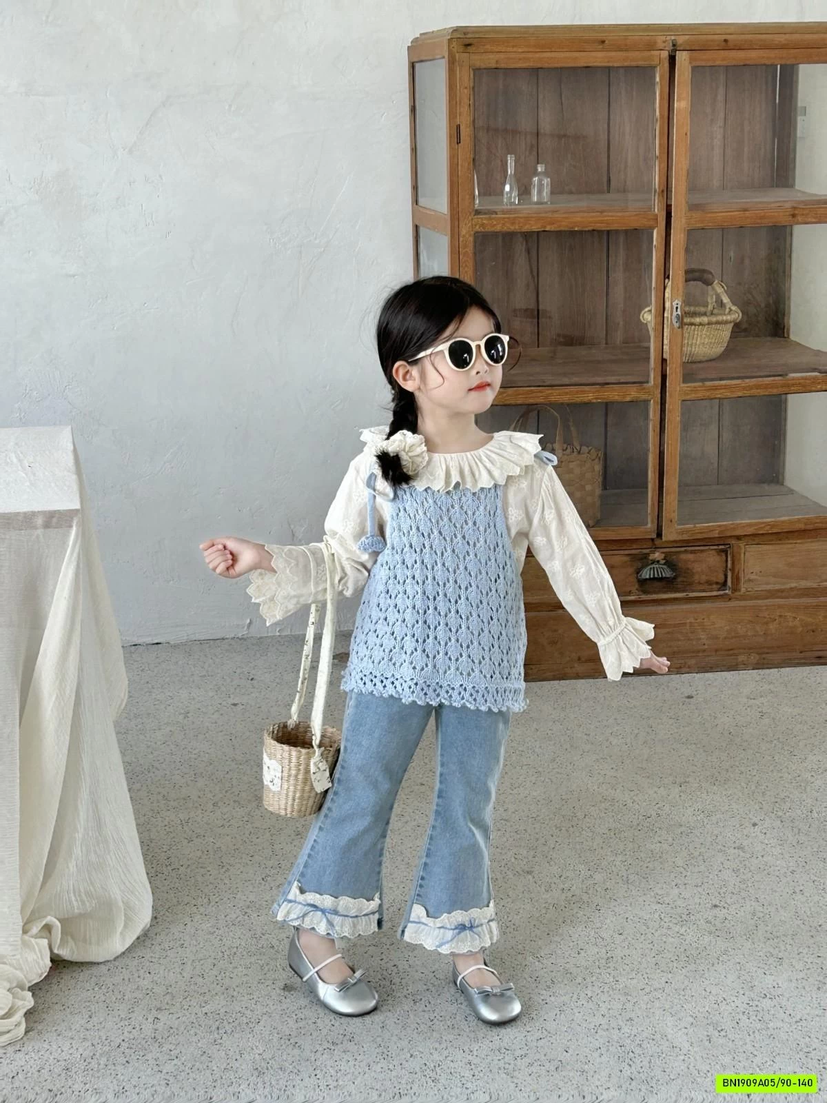 SÉT SƠ MI QUẦN JEANS LOE BÁNH BÈO