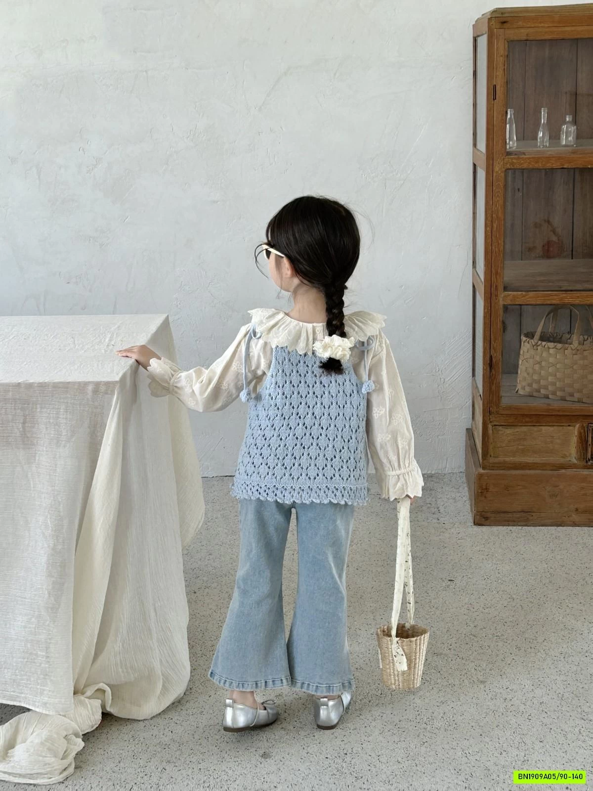 SÉT SƠ MI QUẦN JEANS LOE BÁNH BÈO