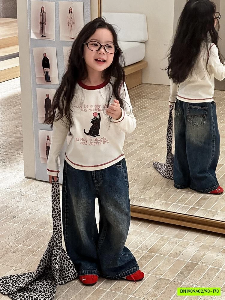 JEANS SUÔNG BẠC GỐI MÁC TÚI 25G045 AMBB