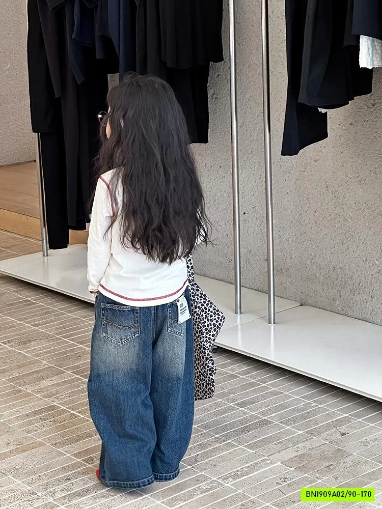 JEANS SUÔNG BẠC GỐI MÁC TÚI 25G045 AMBB