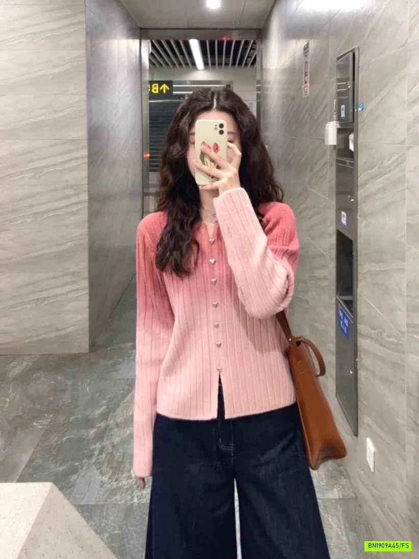 ÁO LEN LOANG HỒNG CÚC TRÁI TYM