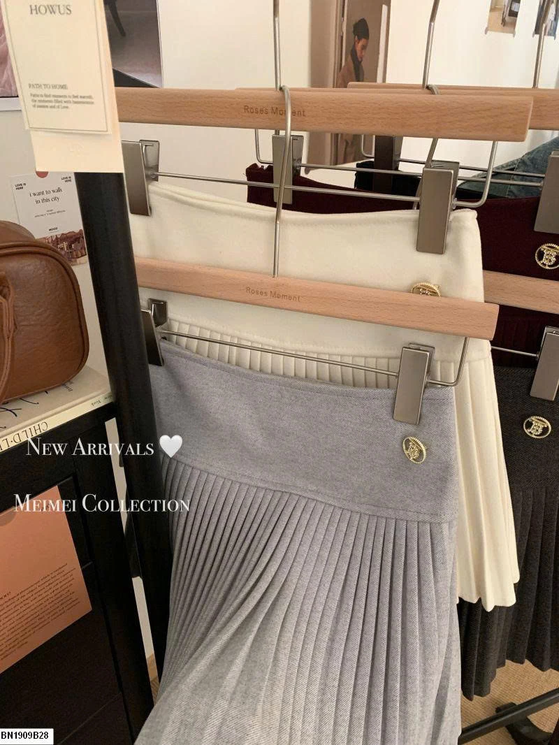 CHÂN VÁY LEN XẾP LY