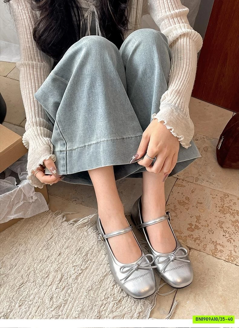 GIÀY BÚP BÊ GẮN NƠ NỮ