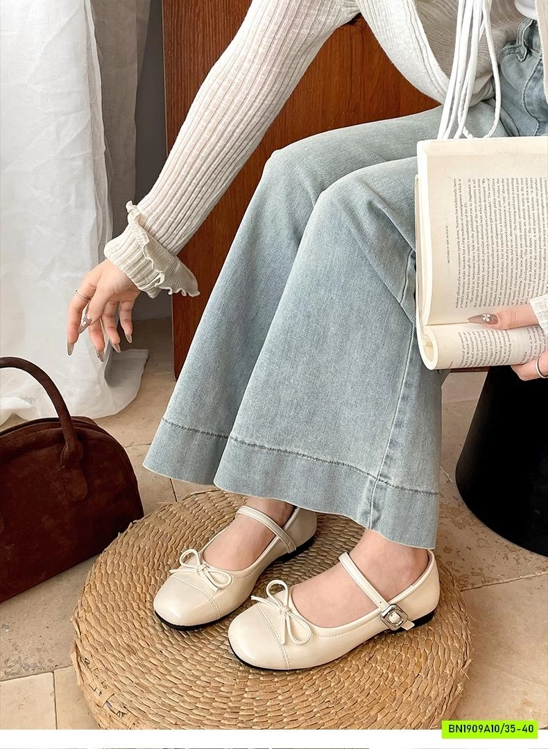 GIÀY BÚP BÊ GẮN NƠ NỮ