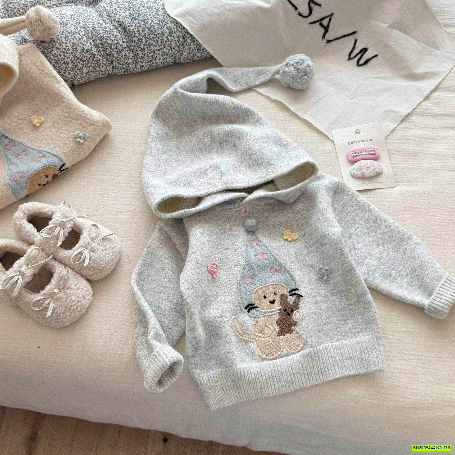 HOODIE LEN THÚ CƯNG DỄ THƯƠNG