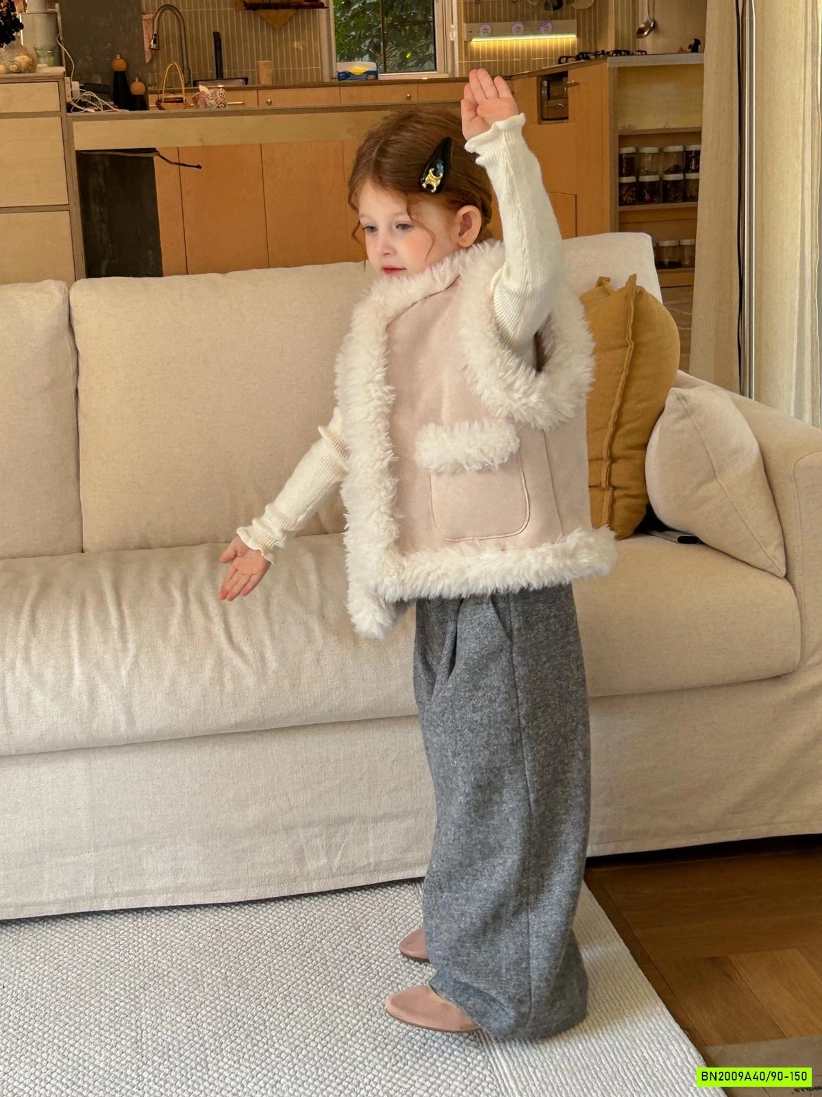 KHOÁC GILE DA LỘN VIỀN LÔNG