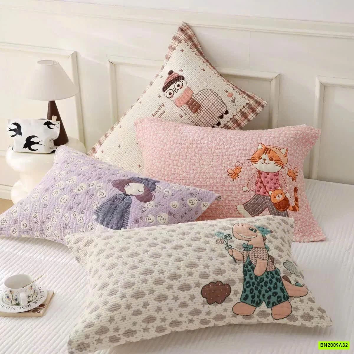 SET 2 KHĂN PHỦ GỐI SIÊU MỀM MẠI