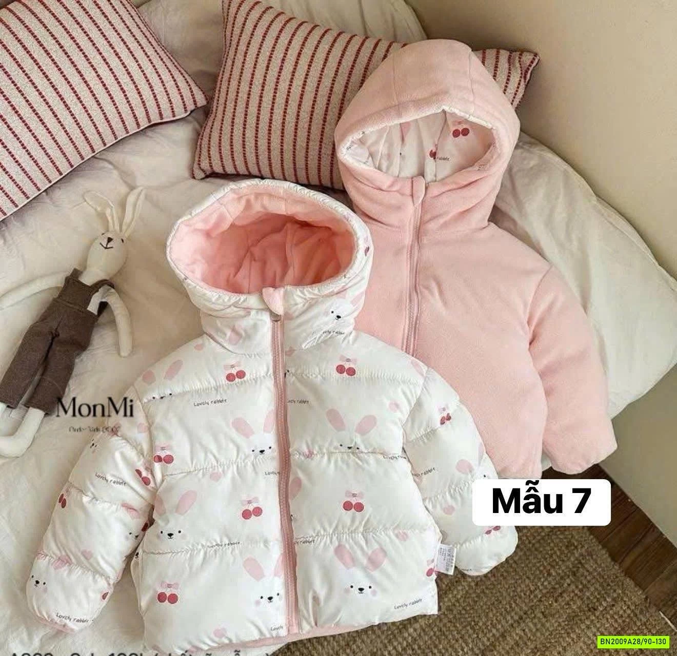 KHOÁC PHAO 2 MẶT LÓT NỈ