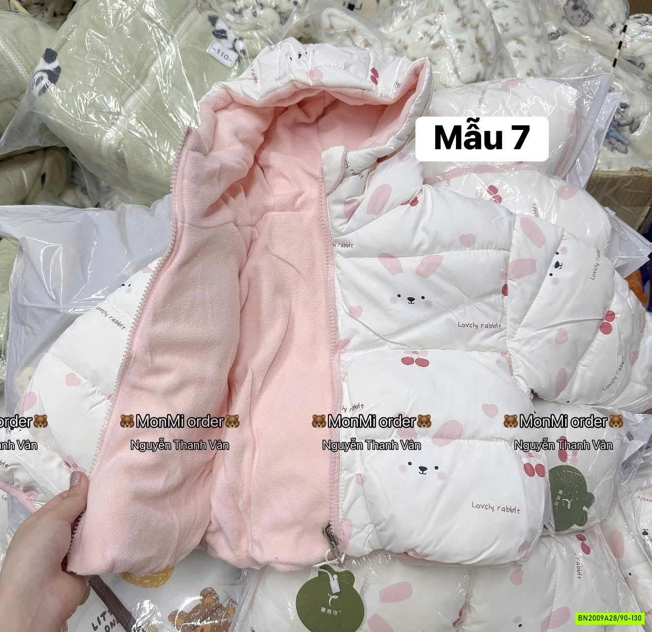 KHOÁC PHAO 2 MẶT LÓT NỈ