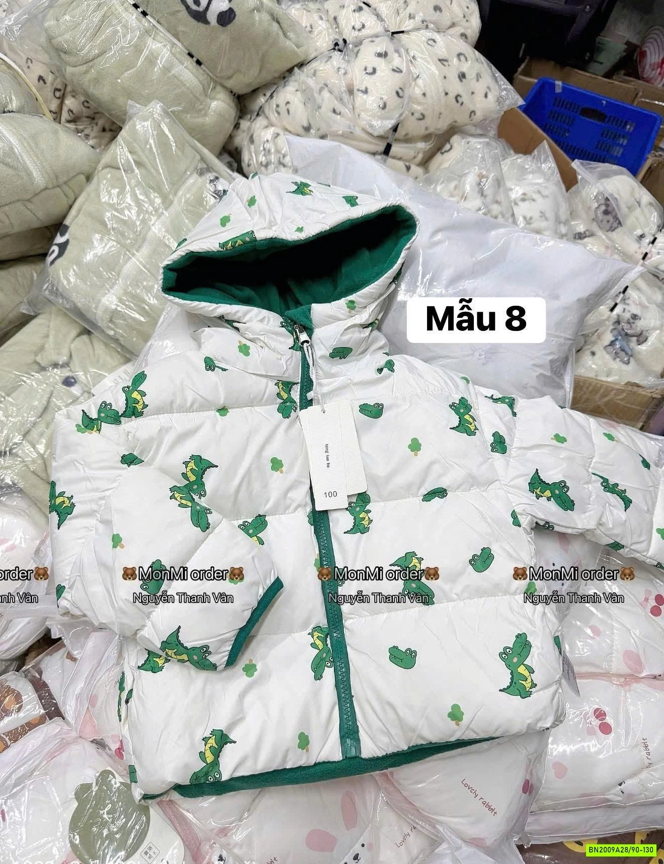 KHOÁC PHAO 2 MẶT LÓT NỈ