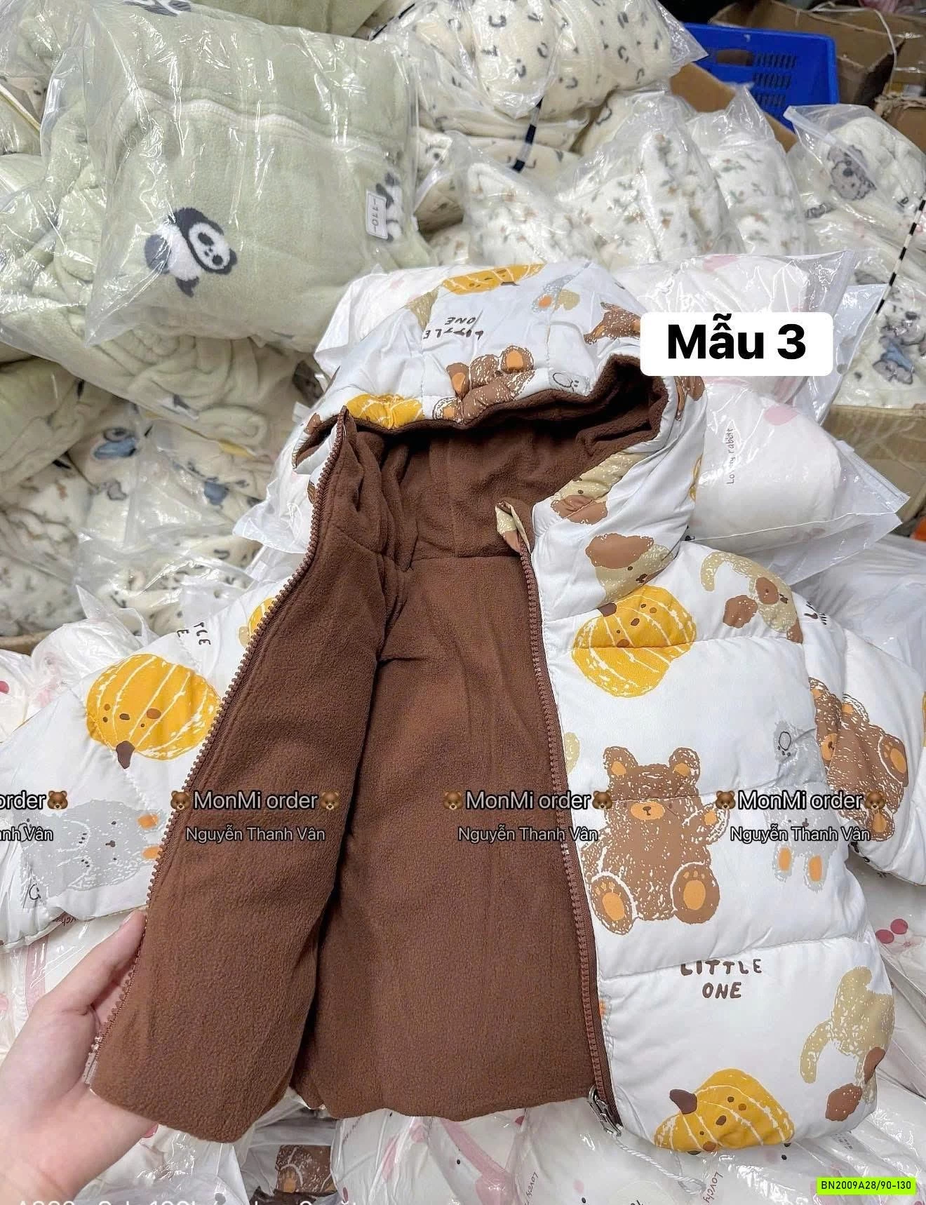 KHOÁC PHAO 2 MẶT LÓT NỈ