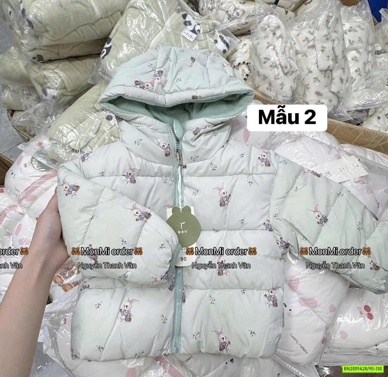 KHOÁC PHAO 2 MẶT LÓT NỈ