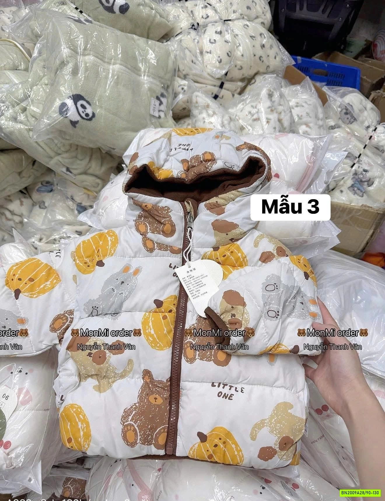 KHOÁC PHAO 2 MẶT LÓT NỈ