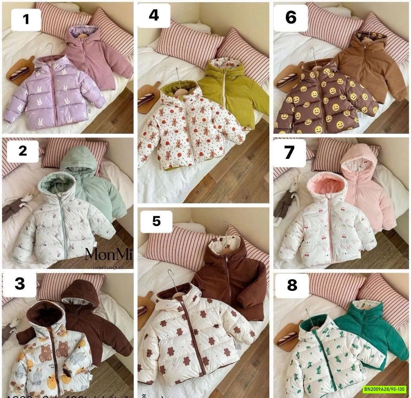 KHOÁC PHAO 2 MẶT LÓT NỈ