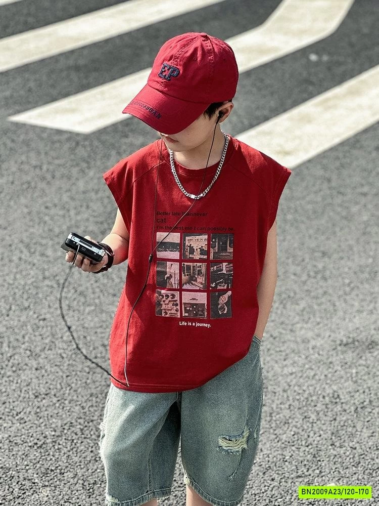 TANKTOP ĐỎ IN HÌNH CÁ TÍNH