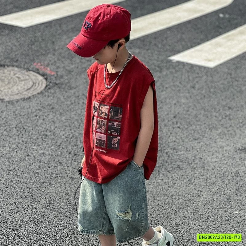 TANKTOP ĐỎ IN HÌNH CÁ TÍNH