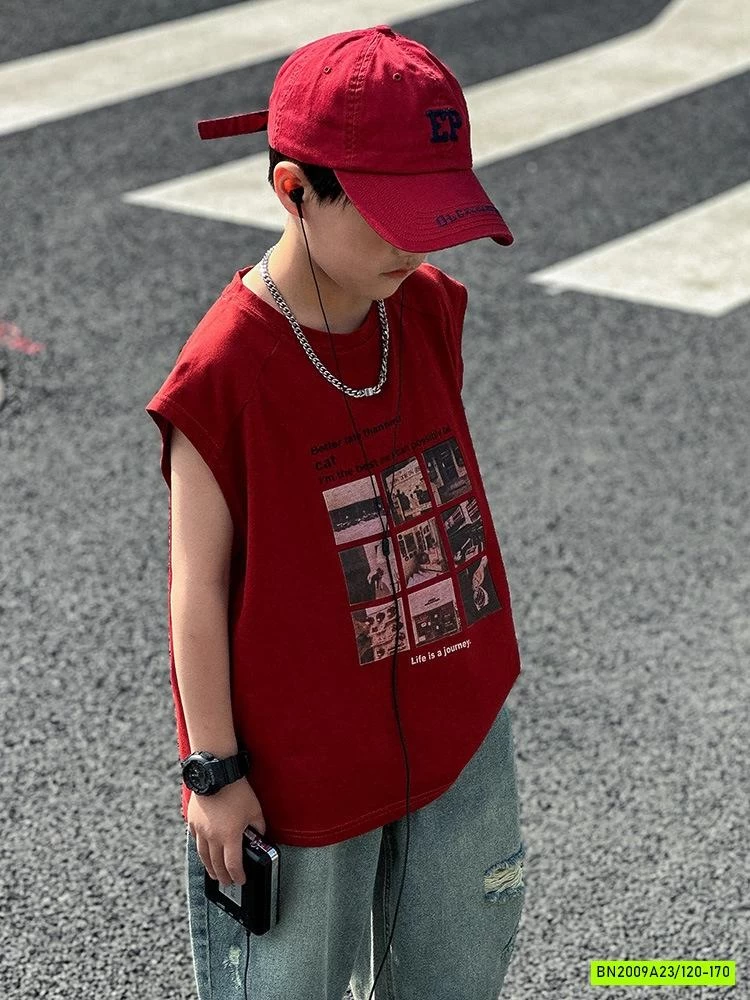 TANKTOP ĐỎ IN HÌNH CÁ TÍNH