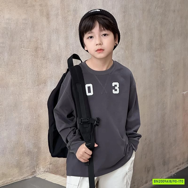 ÁO THUN TRƠN CỔ TRÒN SỐ 03 25G161 AMBB