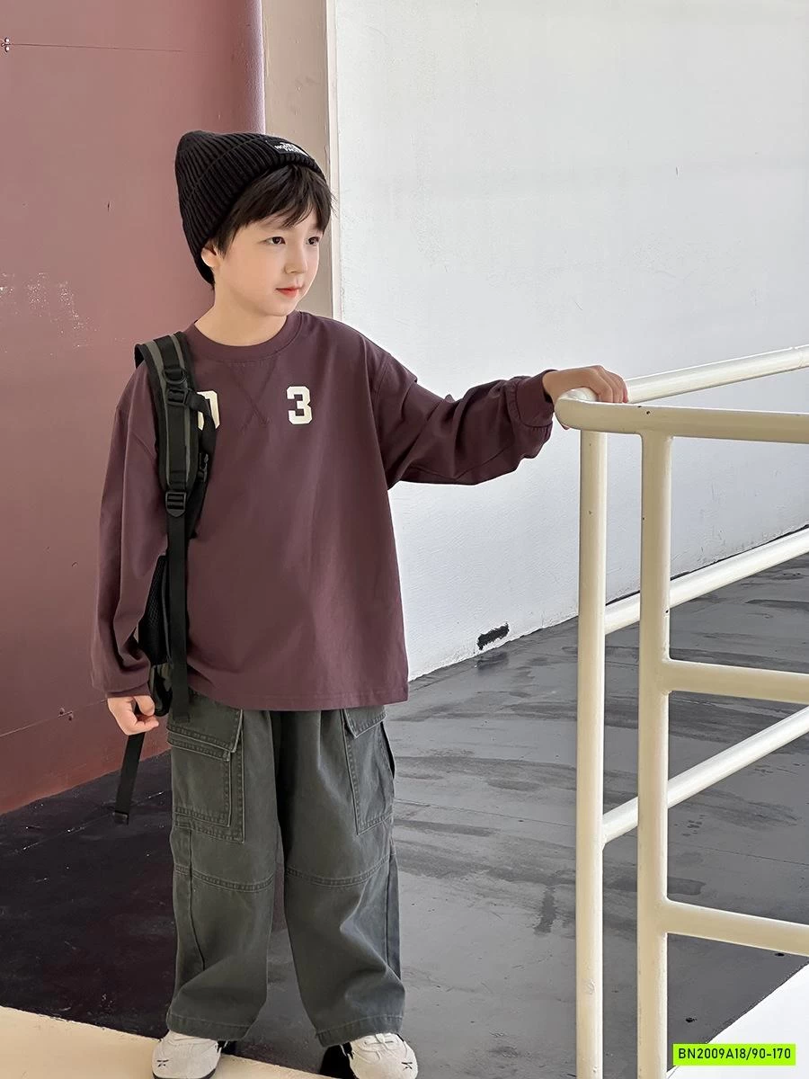 ÁO THUN TRƠN CỔ TRÒN SỐ 03 25G161 AMBB